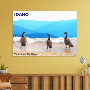 Surf omhoog! - Geese Canvas Afdruk