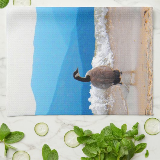 Surf omhoog! - Geese Theedoek (Gevouwen)