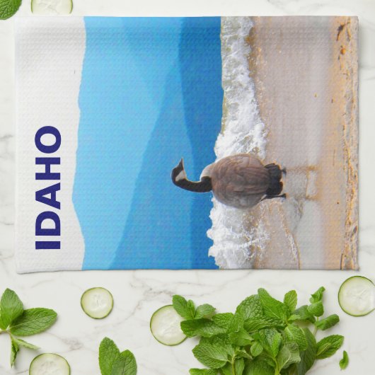 Surf omhoog! - Geese Theedoek (Gevouwen)