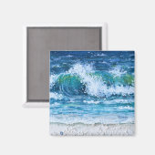 "Surf omhoog" magneet © Mary E Smith (Voorkant / Achterkant)