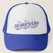 Surf omhoog paars pet met twee tinten, groen en wi (Voorkant)
