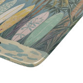 Surf omhoog, pastelstijl gepersonaliseerd snijplank (Hoek)