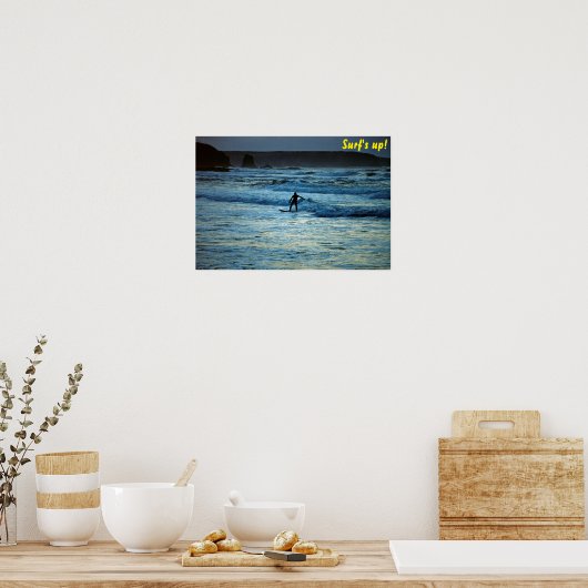 Surf omhoog poster (Keuken)