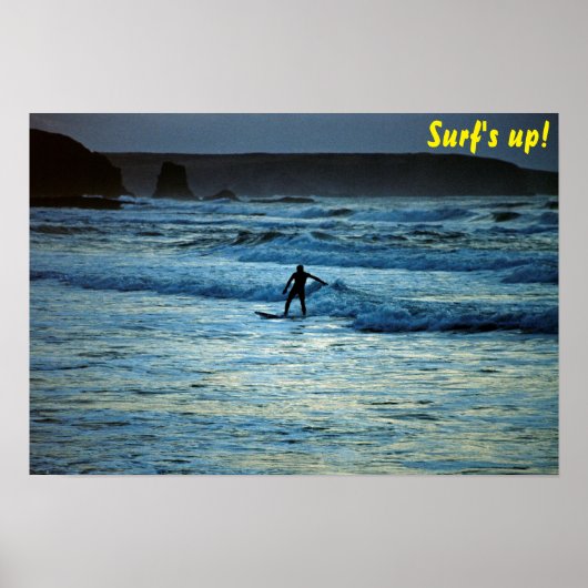 Surf omhoog poster (Voorkant)
