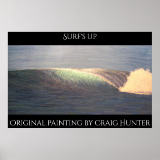 Surf omhoog poster