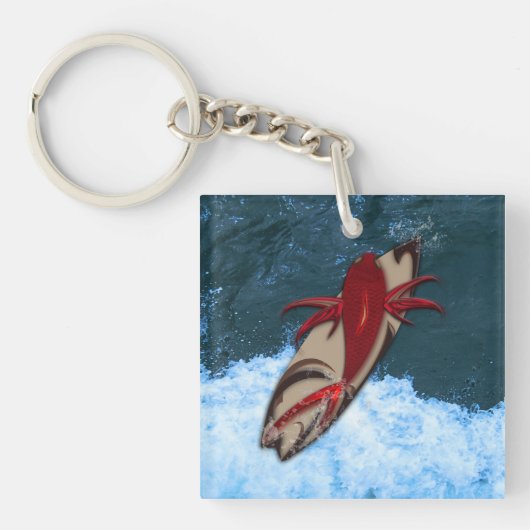 Surf omhoog sleutelhanger (voorkant)