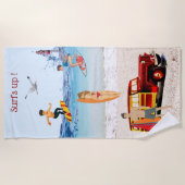 Surf omhoog! strandlaken (Voorkant)