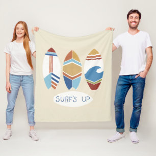 Surf omhoog! Surfplanken Fleece Deken