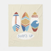 Surf omhoog! Surfplanken Fleece Deken (Voorkant)