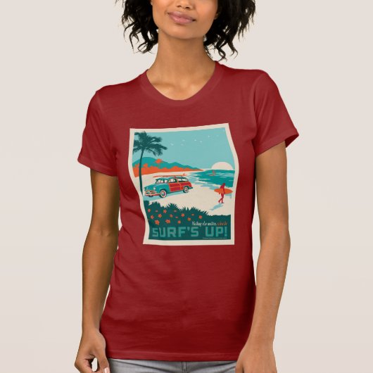 Surf omhoog t-shirt (Voorkant)