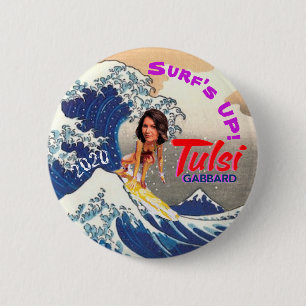 Surf omhoog! Tulsi 2020 Ronde Button 5,7 Cm