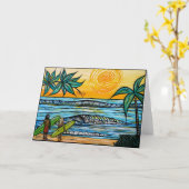 Surf omhoog Wenskaart Kaart (Gele Bloem)