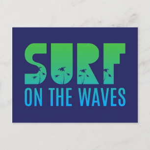 Surf op het Poster Waves Briefkaart