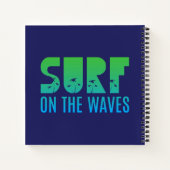 Surf op het Poster Waves Notitieboek (Achterkant)