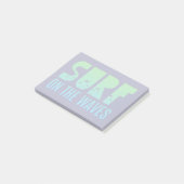Surf op het Poster Waves Post-it® Notes (Schuin)