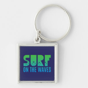Surf op het Poster Waves Sleutelhanger
