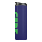 Surf op het Poster Waves Thermosbeker (Geroteerd rechts)