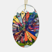 Surf op Maui Keramisch Ornament (Links)