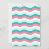 Surf op Surf Beach girl Uitnodiging (Achterkant)