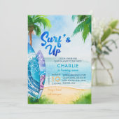 Surf op surfplanken op elke dag van de dag kaart (Staand voorkant)