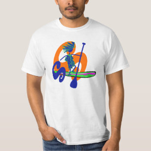 Surf opstand-up peddel t-shirt