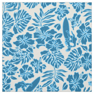 Surf Pareau Hawaiian Hibiscus Aloha Shirt Print Stof