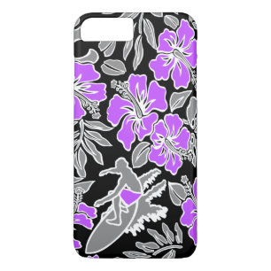 Surf Pareau Hawaiian Hibiscus Surfing iPhone 8 Plus / 7 Plus Hoesje