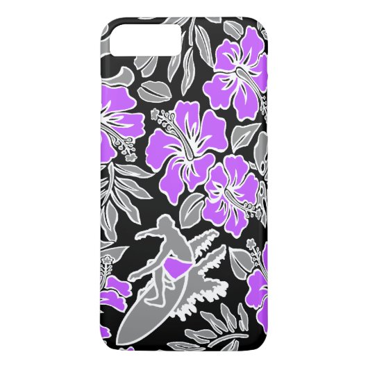 Surf Pareau Hawaiian Hibiscus Surfing Case-Mate iPhone Case (Achterkant)