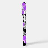 Surf Pareau Hawaiian Hibiscus Surfing Violet Case-Mate iPhone Case (Achterkant / Links)