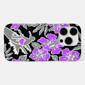 Surf Pareau Hawaiian Hibiscus Surfing Violet Case-Mate iPhone Case (Achterkant (horizontaal))