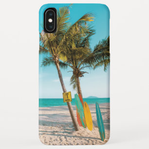 Surf planken op strandwerend kussen iPhone XS max hoesje