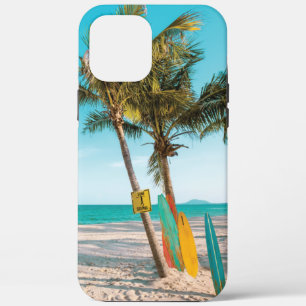 Surf planken op strandwerend kussen iPhone 12 pro max hoesje