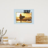 Surf Poster Surfer Girl (Keuken)
