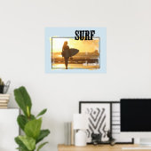 Surf Poster Surfer Girl (Thuiskantoor)