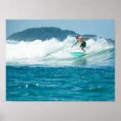 Surf Poster, Wall Art, Surfing Printable Poster (Voorkant)