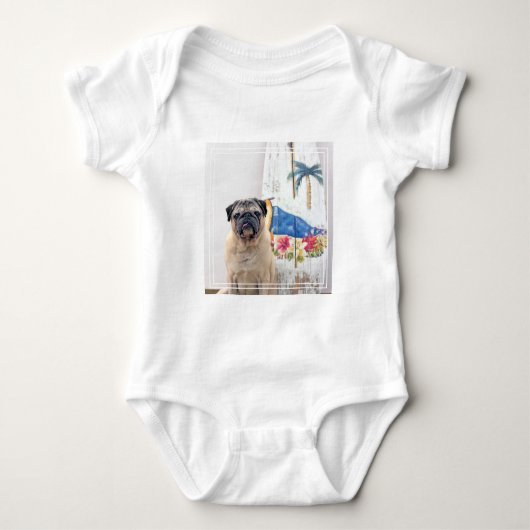 Surf Pug Romper (Voorkant)