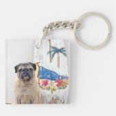 Surf Pug Sleutelhanger (Achterkant)