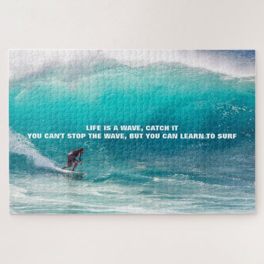 SURF QUOTE POSTER LEGPUZZEL (Horizontaal)