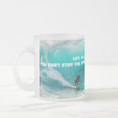 SURF QUOTE POSTER Two-Tone COFFEE MOK (Links)