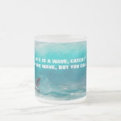 SURF QUOTE POSTER Two-Tone COFFEE MOK (Center)