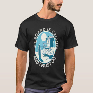 Surf Quotes Jeugd Retro Surfer Zonsondergang T-shirt