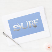 Surf rectangle grands autocollants (Enveloppe)