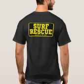 SURF RESCUE BLK  back print T-shirt (Achterkant)