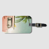 Surf Retro | Beach Bagagelabel (Voorkant (horizontaal))