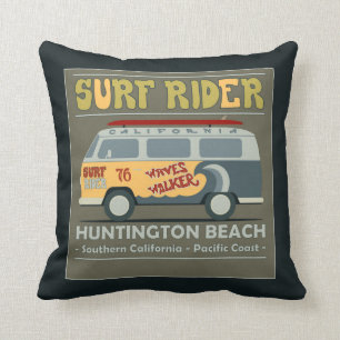 Surf Rider Huntington Beach Poster Kussen