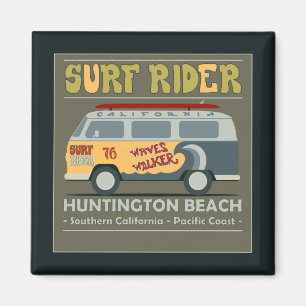 Surf Rider Huntington Beach Poster Magneet