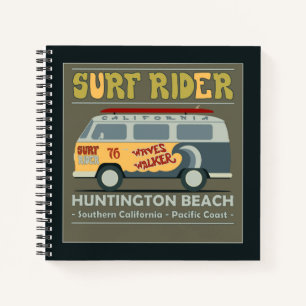 Surf Rider Huntington Beach Poster Notitieboek