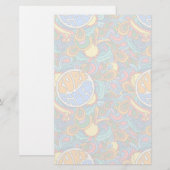 Surf Rider Pattern Briefpapier (Voorkant / Achterkant)