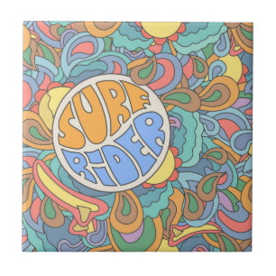 Surf Rider Pattern Tegeltje