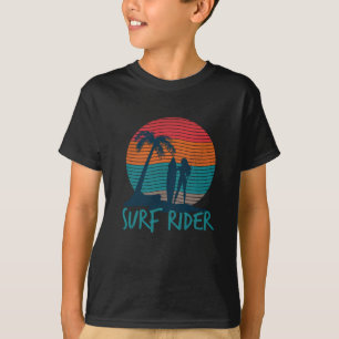 Surf Rider-Riding de golven-surfende Grote golf T-shirt